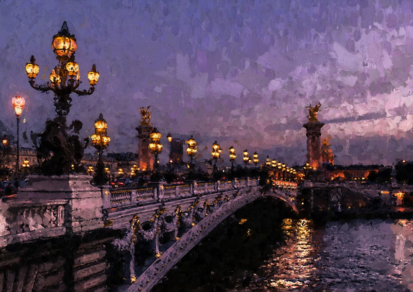 Oil Painting Nightscape