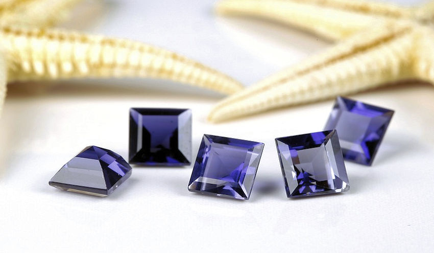 Iolite Faceted Stones