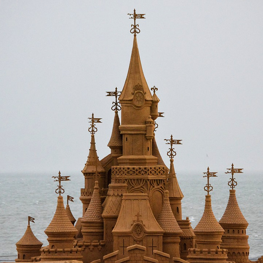 Castle with Flags Flying High