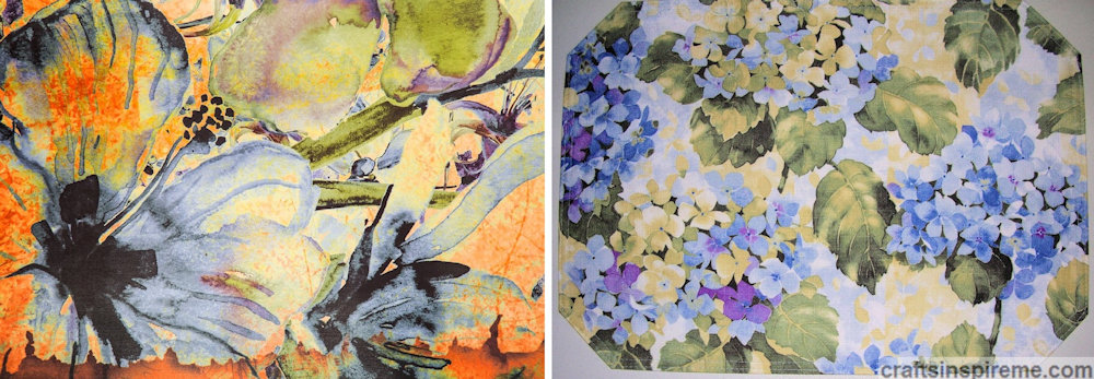 Floral Fabric & Placemats