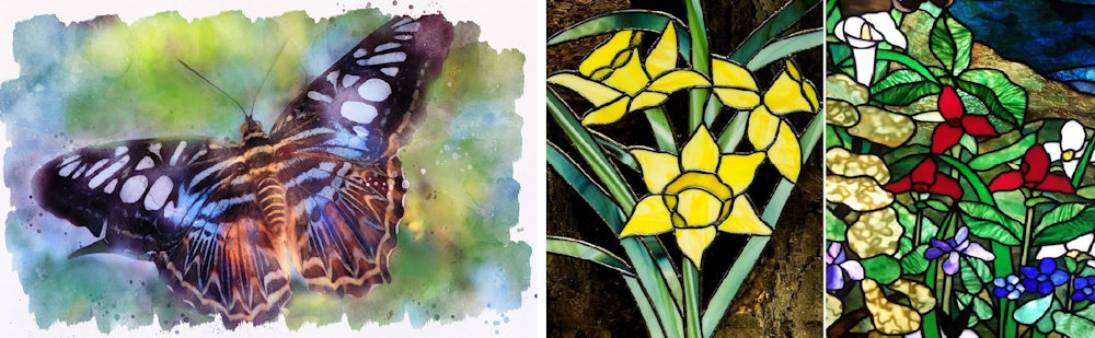 Watercolor & Stained Glass
