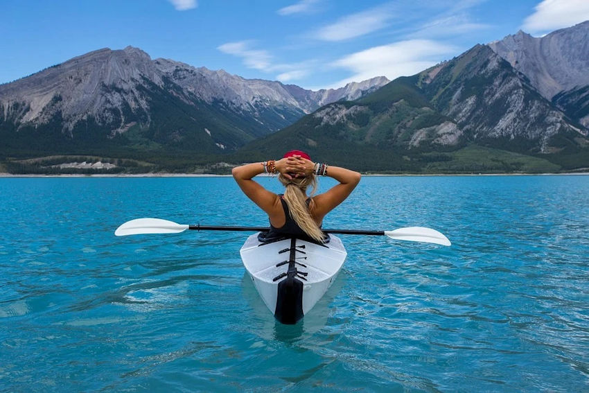 Woman in Kayak