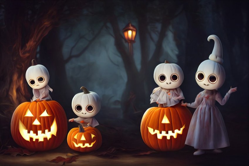 Halloween Display Naughty & Nice