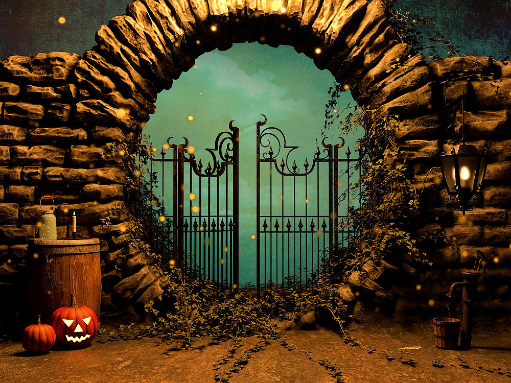Halloween Gated Entrance Naughty & Nice