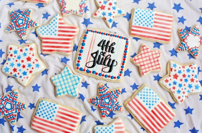 Stenciled Cookies