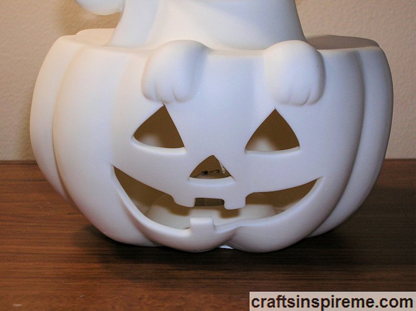 Ceramic Pumpkin Closeup