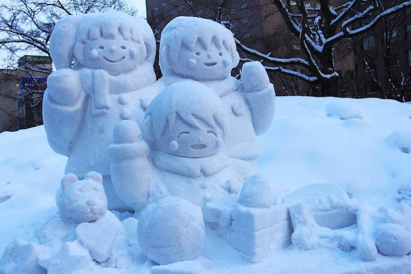 Snow Sculpture Kids