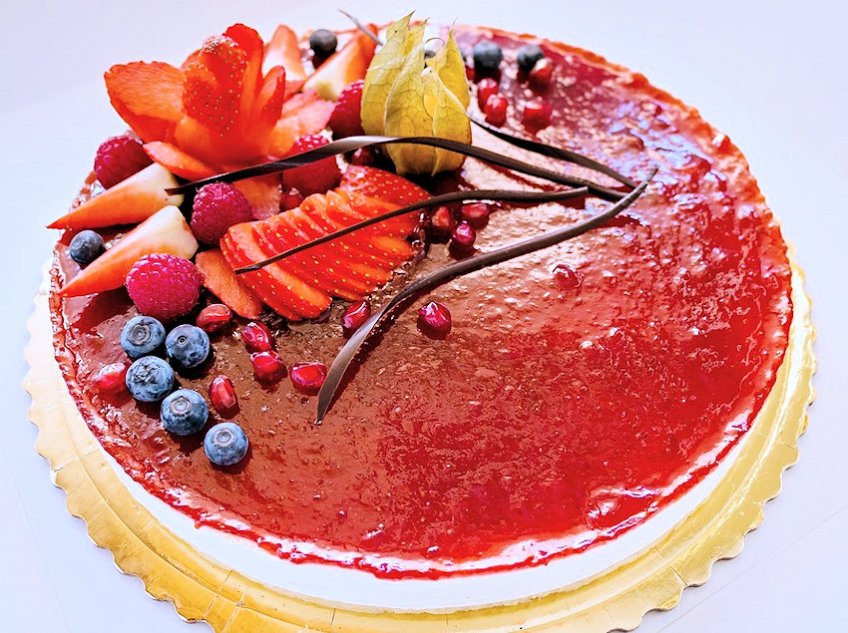 Fruit Glaze Art Cake