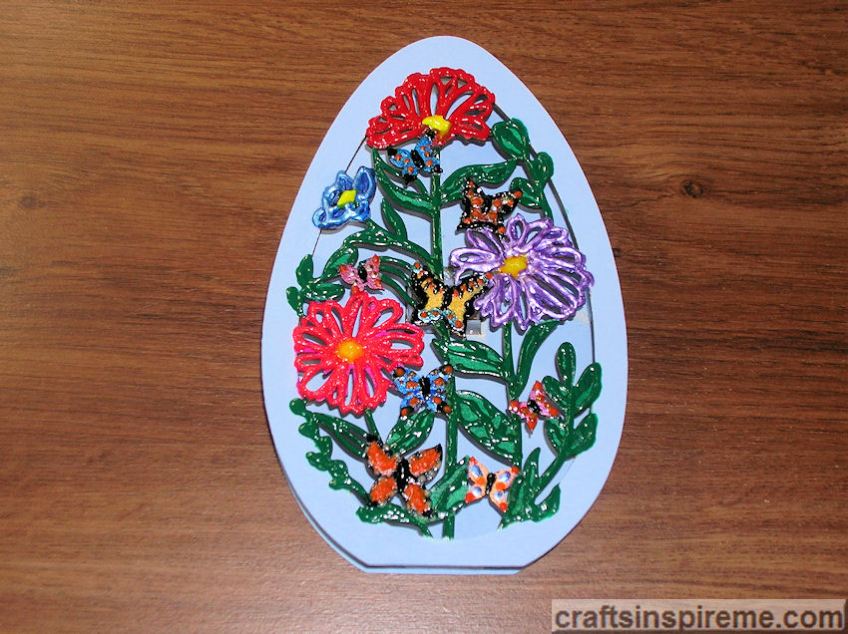 Painted Wood Butterfly Garden