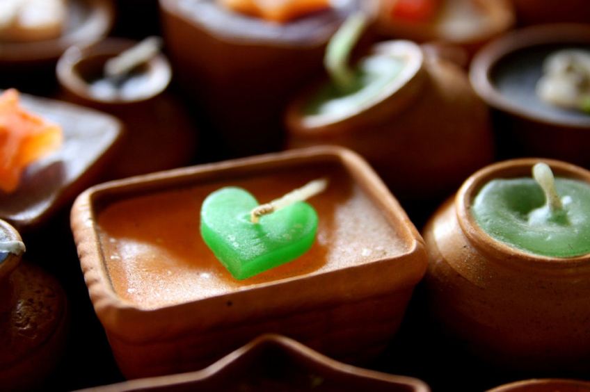 Clay Pot Candle Holders