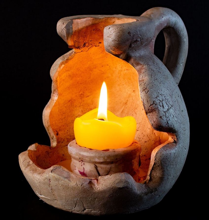 Pottery Candle Holder