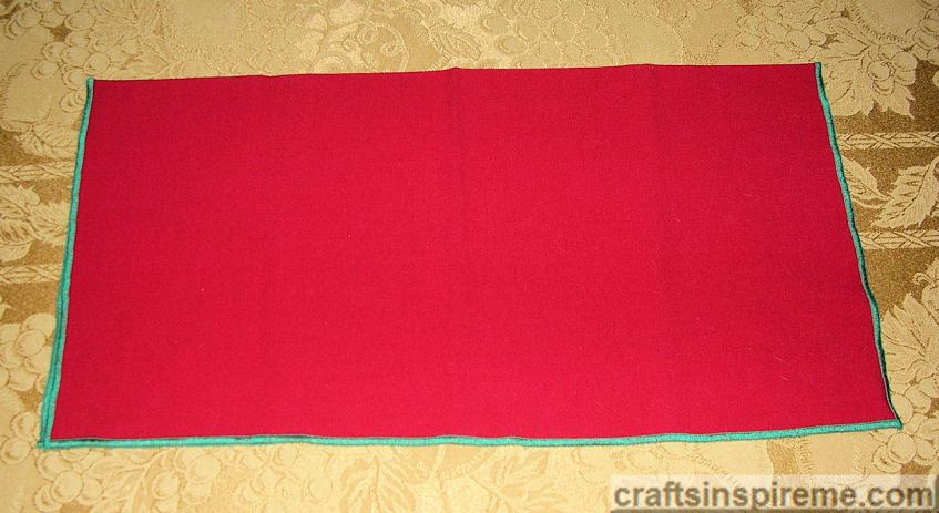 Fold Napkin in Half