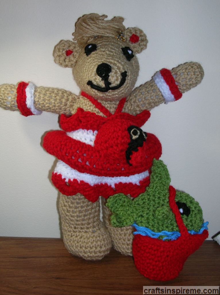 Rita II Finished Bear & Fish Pail