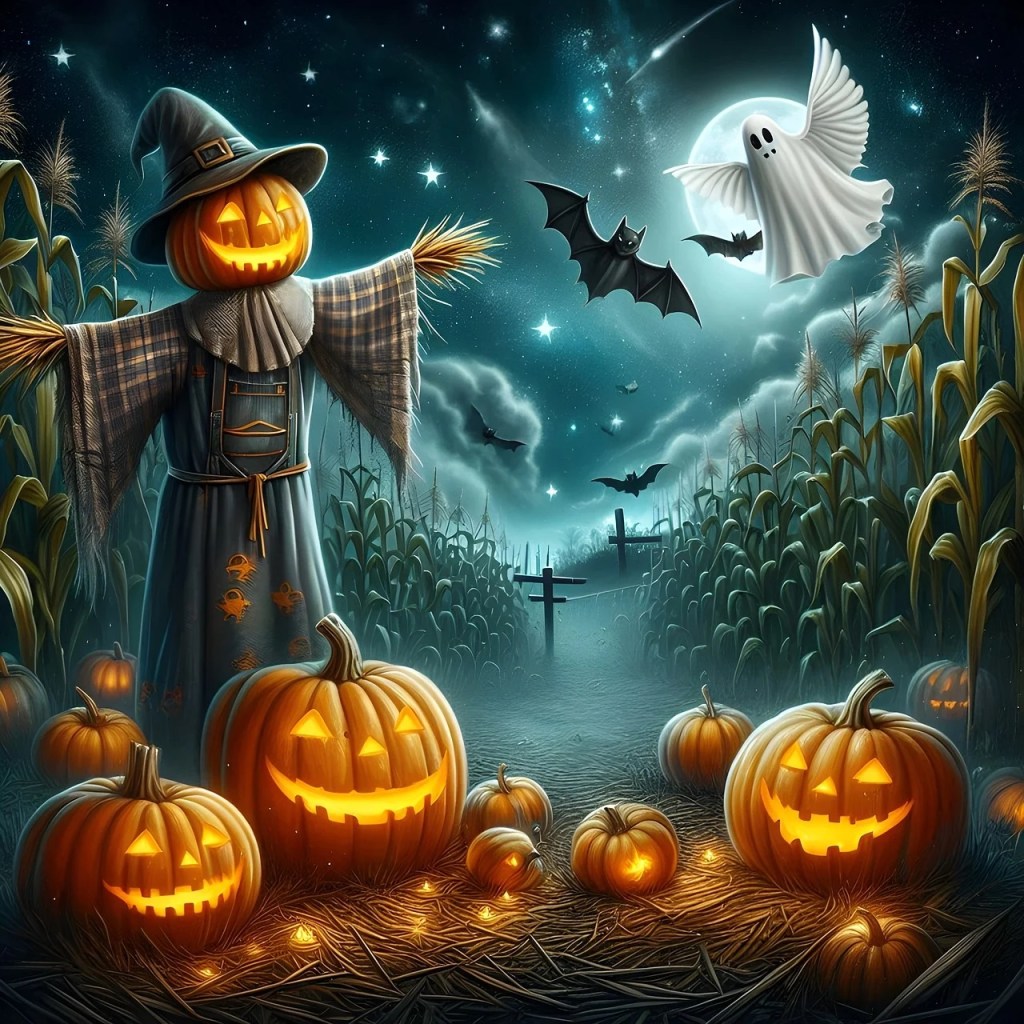 Scarecrow & Pumpkins