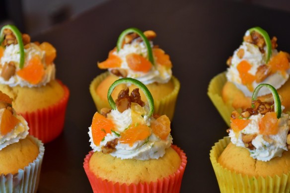Lime Mandarin Orange Cupcakes