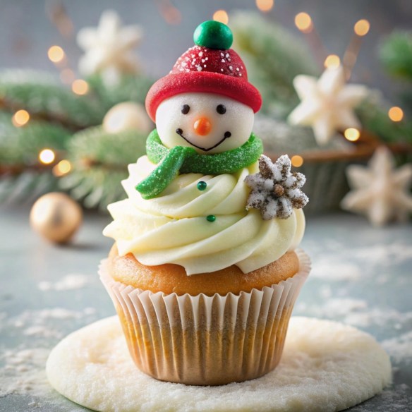 Snowman Cupcake