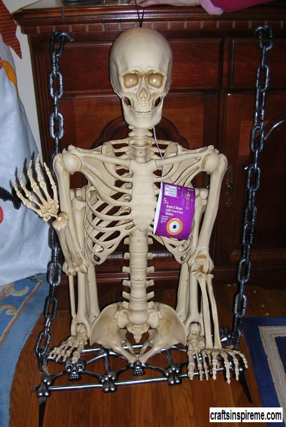 Human Skeleton on Swing