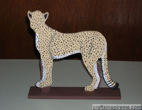 Cheetah Painting Coat Back