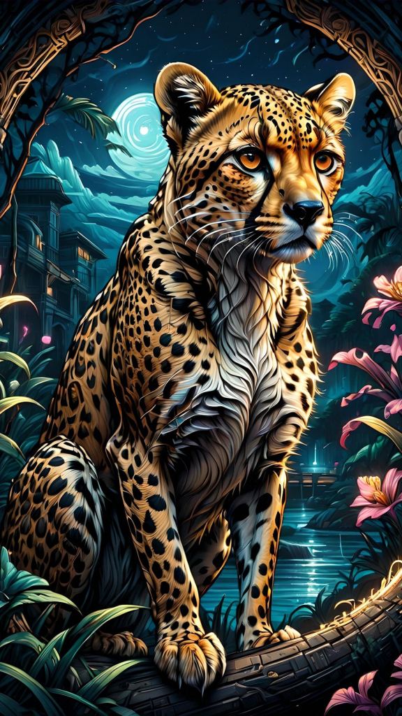 Cheetah Digital Art