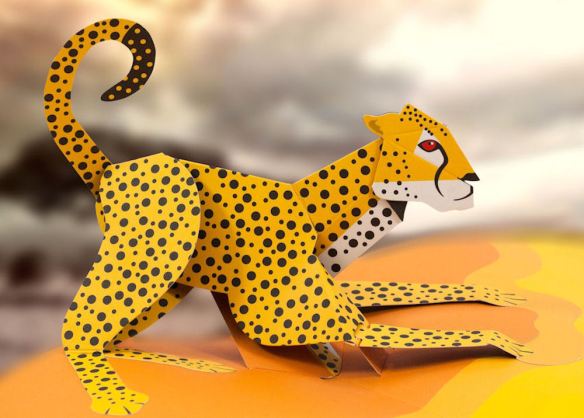 Cheetah Paper Craft