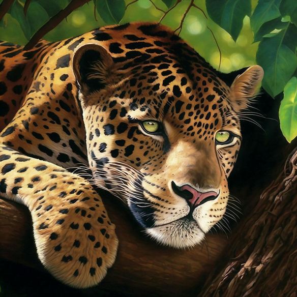 Leopard Digital Acrylic