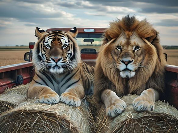 Wild Cats Digital Art