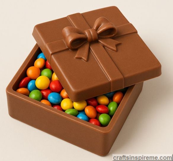 Chocolate Box Filled with Candy