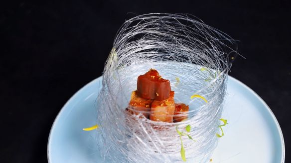 Spun Sugar Dessert