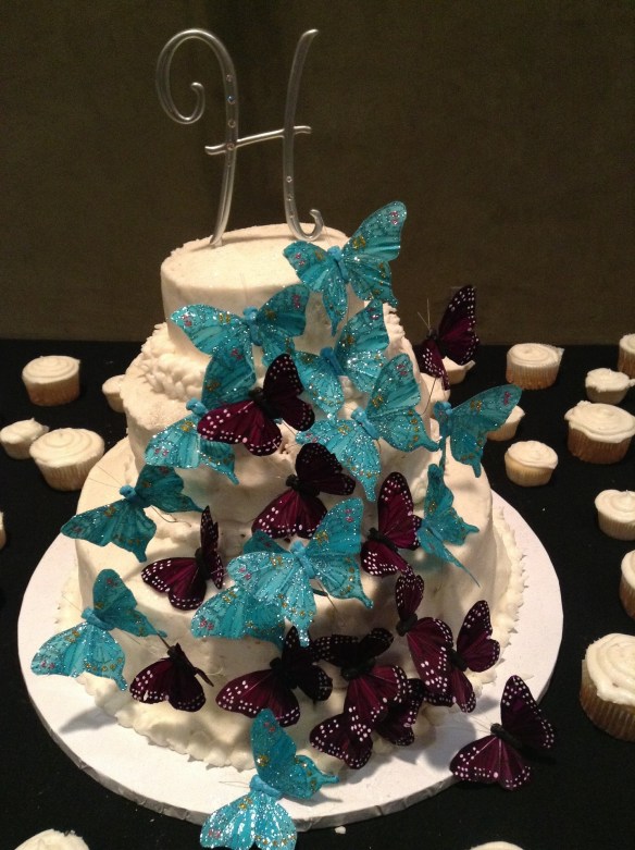 Wafer Paper Butterfly Cake