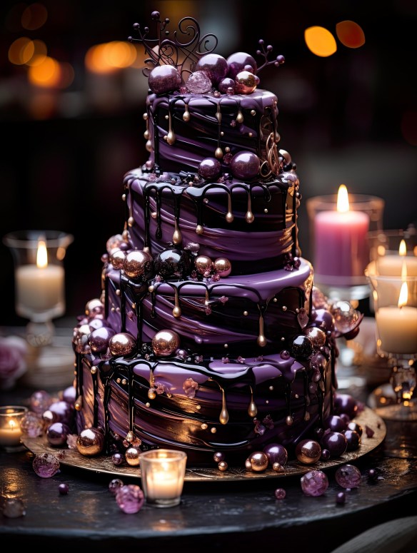 Halloween Wedding Cake